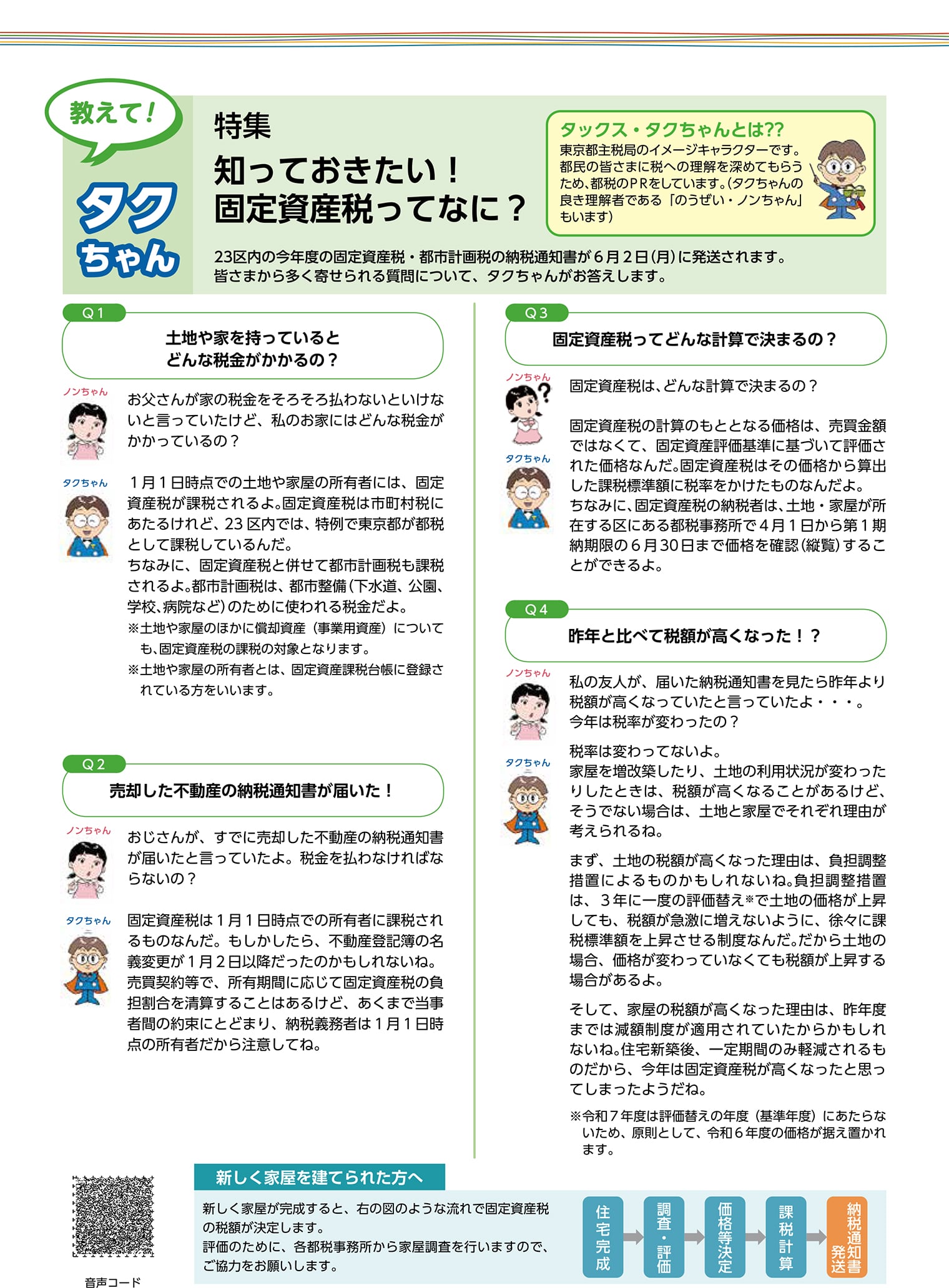 教えて！タクちゃん　特集　知っておきたい！固定資産税ってなに？